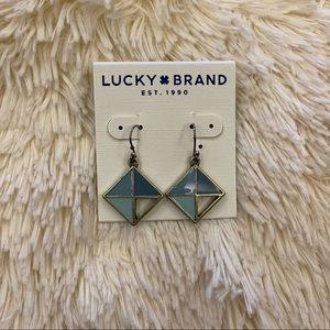 NWT Lucky Brand Blue Drop Earrings